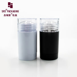 China D042 clear round plastic AS stick empty deodorant packaging supplier