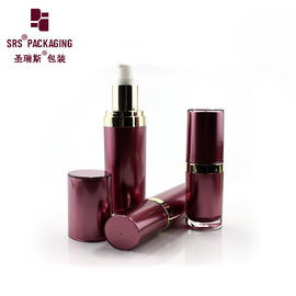China L040 15ml 30ml 60ml 120ml luxury oval shape empty acrylic plastic bottle supplier
