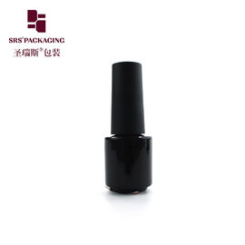 China empty luxury 3ml mini paint black glass polish nail container supplier