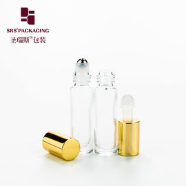 China thick wall classic transparent glass perfume roll on bottle 10 ml supplier