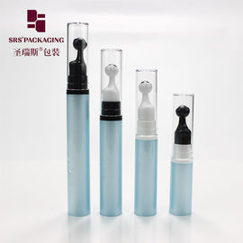China travel size plastic roller metal ball massage serum airless pump bottle 10ml supplier