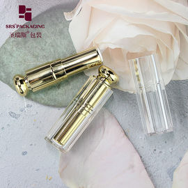 China bling square special shape cosmetic plastic empty lipstick tube purple supplier