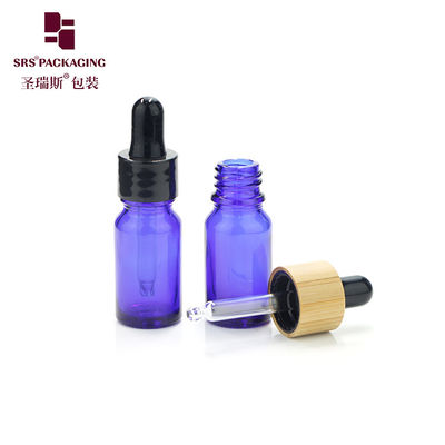 China 5ml transparent clear glass stock plastic dropper lid bottle packaging for essential oils supplier