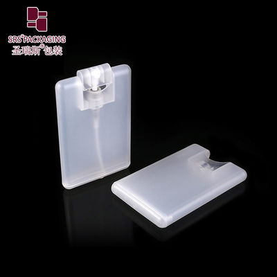 China 20ml white clear credit card plastic empty spray mist bottle supplier