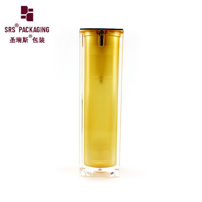 China 1oz acrylic square paint color skin care lotion airless pump bottles supplier