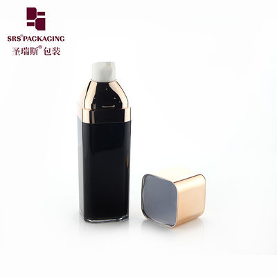 China empty square shape acrylic double wall face cream airless lotion bottle supplier