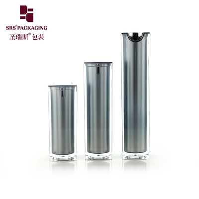 China Square Luxury Empty Cosmetic Serum Airless Lotion Pump Bottle supplier