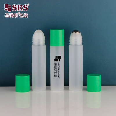 China Empty Cosmetic 1 oz Massage Serum Liquid PP PCR Plastic Roll On Bottle 30ml supplier