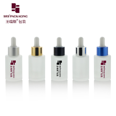 China 1oz Empty Perfume Fragrance Glass Pink Blue Green Purple Custom Color Essential Oil Dropper Bottle 30ml supplier