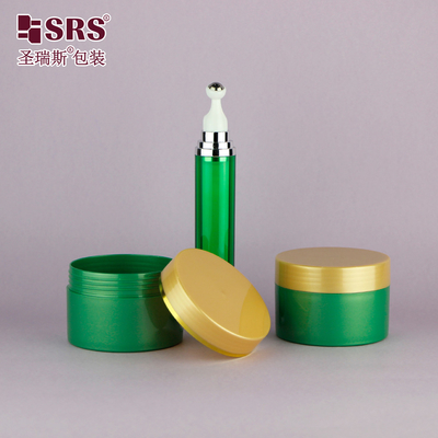 China Luxury PP Plastic Cosmetic Packaging Set Roller Bottle And Jar Containers For Creams supplier