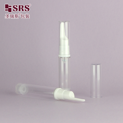 China 5ml 10ml 12ml 15ml Empty Transparent Eye Serum Plastic Bottle Airless supplier
