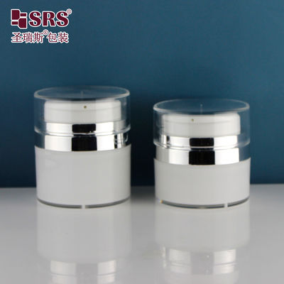 Buy 30ml 50ml Empty Acrylic Round Facial Cream Lotion Serum Elegant Cosmetic Airless Bottle online manufacture
