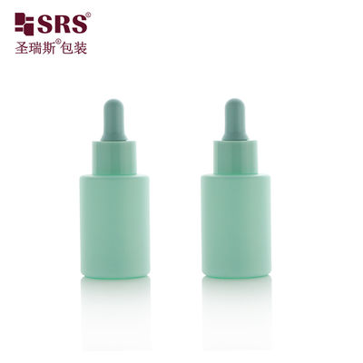 Buy Wholesale Custom Paint Color Glass Round Facial Essence Luxury Dropper Bottle 30ml online manufacture