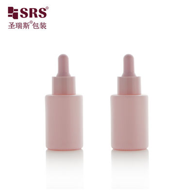 Buy Cute Round Glass Bottles Perfume Essential Oil Pink Dropper Bottle 30ml online manufacture