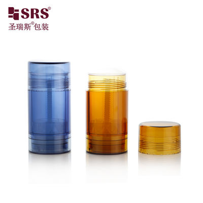 Buy Round Shape Customization Injection Color Plastic PP Deodorant Stick Container 75g online manufacture