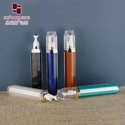 Buy 20ML Eye Serum Massage Roller Steel Ball Bottles Customization Luxury Roll On Applicator Bottle online manufacture