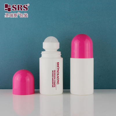 Buy 60ml Round Semi-Transparent Customization Color Plastic Skincare Gel Bottle Roll On Deodorant Container online manufacture