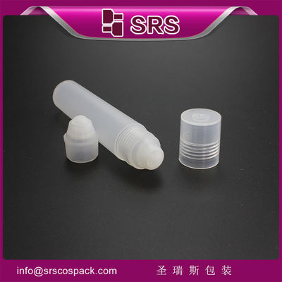Buy SRS made in China empty 20ml glossy body plastic hair oil use roll on bottle with PP ball online manufacture