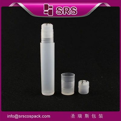 Buy SRS hot sale 12ml plastic roller ball bottle with three metal ball for face massage online manufacture
