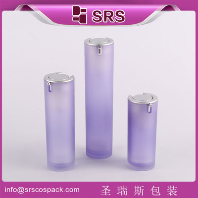 Buy high quality cylinder shape cosmetic airless pump bottle online manufacture
