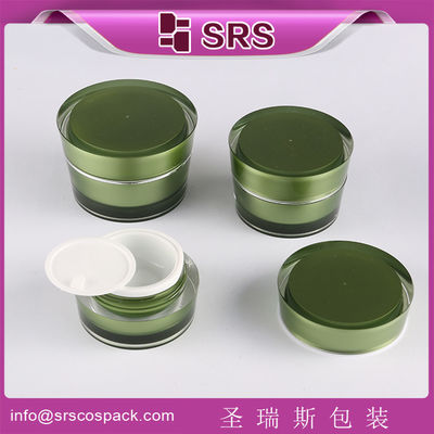 Buy SRS China cosmetic packaging wholesale luxury acrylic 50ml plastic jars for face cream use online manufacture