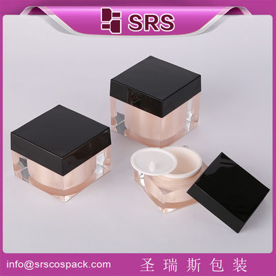 Buy Shengruisi packaging J053-30g 50g 80g square acrylic cream jar online manufacture