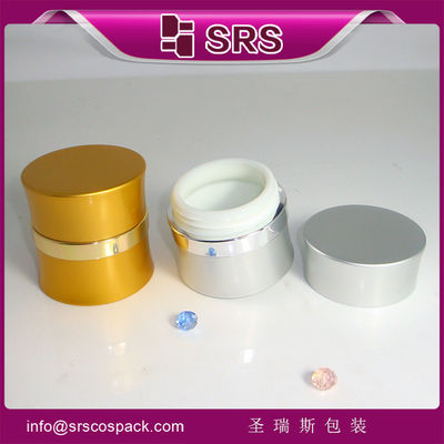 Buy SRS China cosmetic packaging wholesale luxury aluminun empty jars for face cream use online manufacture