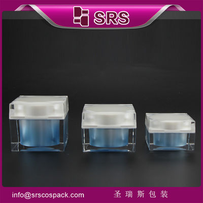 Buy beauty plastic J053 30ml 50ml 80ml cosmetic square jar online manufacture