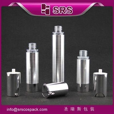 Buy TA021 15ml 30ml 50ml cylinder shape silver airless cosmetic pump bottle online manufacture