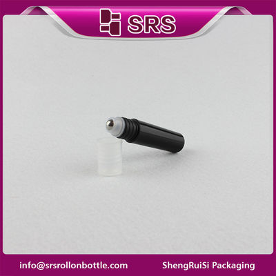 Buy 5ml black color perfume roll on bottle ,plastic essential oil roll on bottle online manufacture