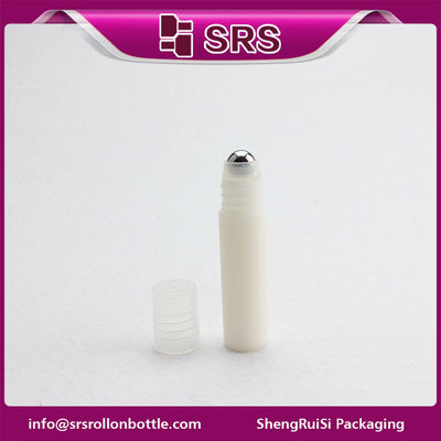 Buy white color 5ml empty bottle .empty roller ball bottle with steel ball online manufacture