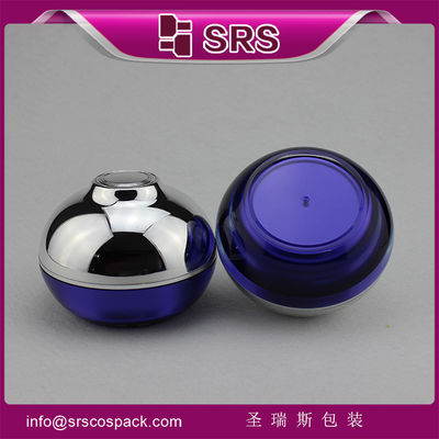 Buy skincare container supplier cosmetics acrylic jars blue online manufacture