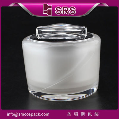 Buy J039 elegant cosmetic jar with high quality ,manufacturing jar plastic online manufacture