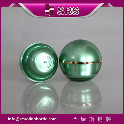 Buy J010 ball shape jar manufacturer,color painting cosmetic jar online manufacture