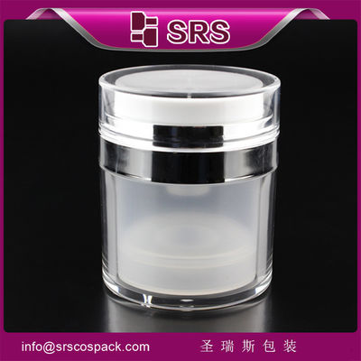 Buy A100 15ml 30ml 50ml jar white airless pump for skin care cream online manufacture