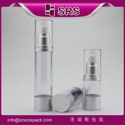 Buy A022 high end airless bottle with aluminum base and shoulder for skincare cream online manufacture