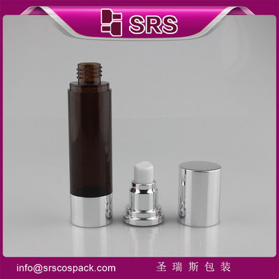 Buy injection amber color bottle with aluminum shoulder and base for lotion online manufacture