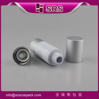 Buy white aluminum airless bottle for cosmetic cream empty online manufacture