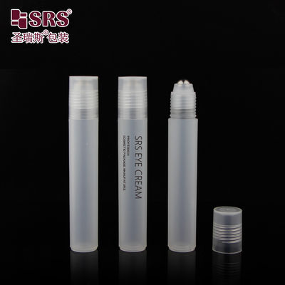 Buy Round Clear Matte Glossy PP PCR Plastic Roller Steel Ball Massage Roll On Bottle 15ml online manufacture