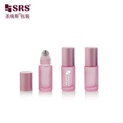 Buy 5ml Cute Empty Roller Steel Ball Perfume Essential Oil Bottles Roll On Bottle Glass online manufacture