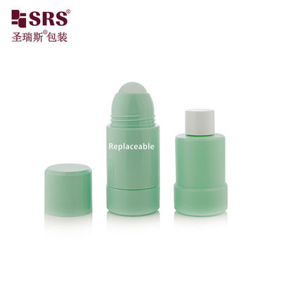 Buy 50ml 75ml PP PCR Recycled Replaceable Double Wall Roller Roll Deodorant Bottle online manufacture