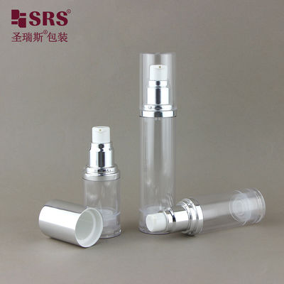 Buy Transparent Plastic AS Empty Cosmetic Packaging Lotion Pump 30ml Airless Bottle online manufacture