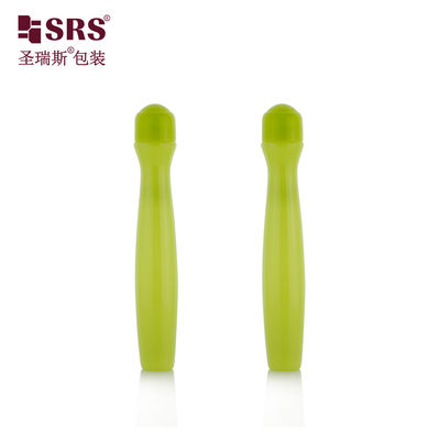 Buy Injection blowing glossy green color waist shape PETG Plastic Sample 15ml Roll Bottle online manufacture