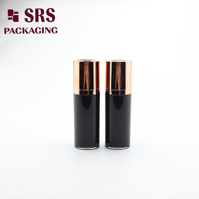 Buy A020 paint black acrylic double wall lotion bottle cosmetic airless bottle online manufacture