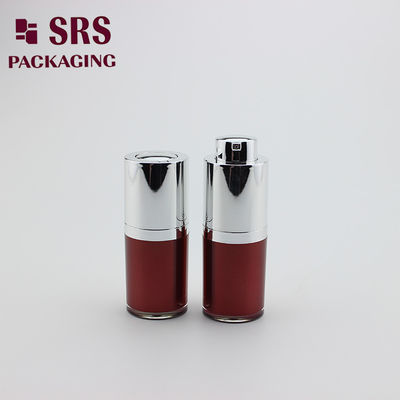 Buy A020 airless bottle manufacturer 15ml painted red color acrylic screw up lids bottle online manufacture