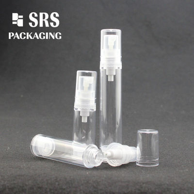 Buy travel size pocket plastic AS transparent airless 5ml serum bottle online manufacture