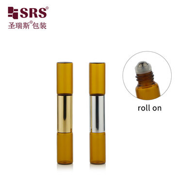 Buy Upgrade Your Essential Oil Routine with Round Perfume Glass Roll On Bottle No Leakage online manufacture