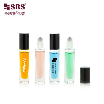 Buy GB1-5ML Travel Size Cute Pocket Round Short Glass Roll On Bottle For Nail Oil Cosmetic Packaging online manufacture