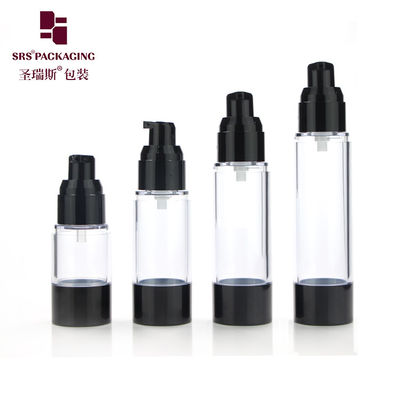 Buy Classic cosmetic packaging 15ml 30ml 40ml 50ml 80ml 100ml 120ml AS plastic airless pump bottles online manufacture