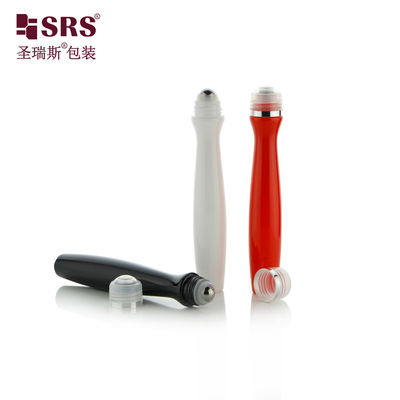 Buy SRS8447-15ML Empty Custom Color Plastic Roller Steel Ball For Eye Gel Radian Shape Unique Design PETG Material Applicator online manufacture